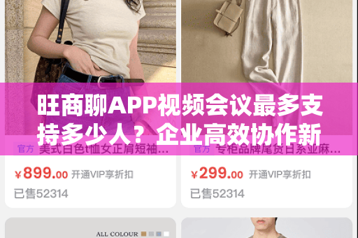 旺商聊APP视频会议最多支持多少人？企业高效协作新选择